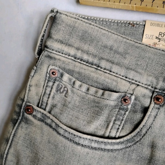 RRL‎ Ralph Lauren Jeans 28 Womens Skinny Stretch Fit Slim Grey Classic New - Picture 13 of 16